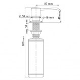 Встраиваемый дозатор для мыла 320 ml WasserKRAFT K-1099