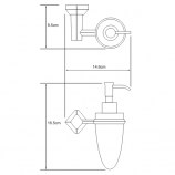 Дозатор для жидкого мыла 160 мл WasserKRAFT Aller K-1199C