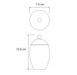 Косметическая емкость для ватных дисков WasserKRAFT Ruwer K-6779