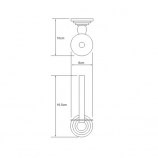 Держатель туалетной бумаги вертикальный WasserKRAFT Ammer K-7097