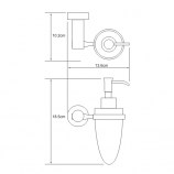 Дозатор для жидкого мыла 160 мл WasserKRAFT Donau K-9499C