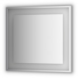 Зеркало в багетной раме со светильником 80x75 EVOFORM Ledside BY 2203