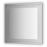Зеркало в багетной раме со светильником 90x90 EVOFORM Ledside BY 2211