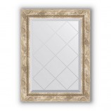 Зеркало с гравировкой в багете прованс с плетением 70 mm 53x71 cm BY 4005