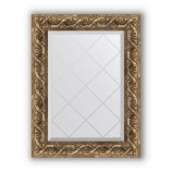 Зеркало с гравировкой в багете фреска 84 mm 56x73 cm BY 4012
