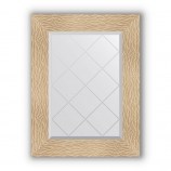 Зеркало с гравировкой в багете золотые дюны 90 mm 56x74 cm BY 4021