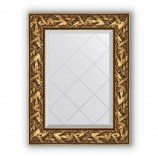 Зеркало с гравировкой в багете византия золото 99 mm 59x76 cm BY 4027