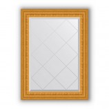 Зеркало с гравировкой в багете сусальное золото 80 mm (65x87 cm) BY 4095