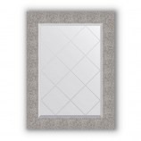 Зеркало с гравировкой в багете чеканка серебряная 90 mm (66x89 cm) BY 4109