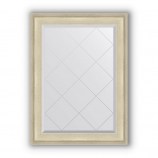 Зеркало с гравировкой в багете травленое серебро 95 mm (78x105 cm) BY 4198