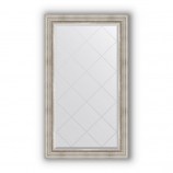 Зеркало с гравировкой в багете римское серебро 88 mm (76x131 cm) BY 4233