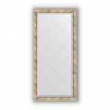 Зеркало с гравировкой в багете прованс с плетением 70 mm (73x155 cm) BY 4263