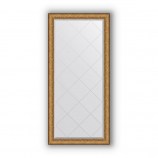 Зеркало с гравировкой в багете медный эльдорадо 73 mm (74x156 cm) BY 4266