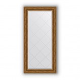 Зеркало с гравировкой в багете травленая бронза 99 mm (79x161 cm) BY 4290