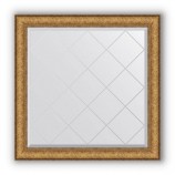 Зеркало с гравировкой в багете медный эльдорадо 73 mm (84x84 cm) BY 4309