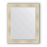 Зеркало с гравировкой в багете травленое серебро 99 mm (99x124 cm) BY 4375