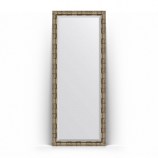 Зеркало напольное 78x198 серебряный бамбук 73 mm Exclusive Floor BY 6107