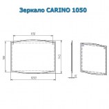 Зеркало Alvaro Banos Carino 105 белый лак 8402.4000