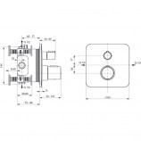 Термостатический встраиваемый смеситель Ideal Standard Tonic II A6345AA