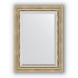 Зеркало в багетной раме (старое серебро с плетением)53х73 см EVOFORM Exclusive BY 1122