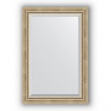 Зеркало в багетной раме (старое серебро с плетением)63х93 см EVOFORM Exclusive BY 1172