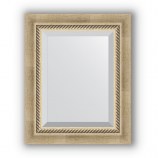 Зеркало в багетной раме (старое серебро с плетением)44х54 см EVOFORM Exclusive BY 1354