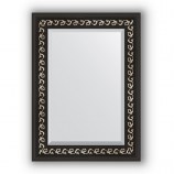 Зеркало в багетной раме (черный ардеко)55х75 см EVOFORM Exclusive BY 1125