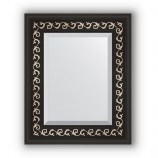 Зеркало в багетной раме (черный ардеко)45х55 см EVOFORM Exclusive BY 1357