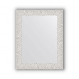 Зеркало в багетной раме - чеканка белая 46 mm (38х48 cm) EVOFORM Definite BY 3002