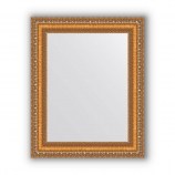 Зеркало в багетной раме - золотые бусы на бронзе 60 mm (41х51 cm) EVOFORM Definite BY 3010