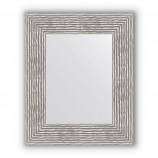 Зеркало в багетной раме - волна хром 90 mm (46х56 cm) EVOFORM Definite BY 3025