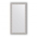 Зеркало в багетной раме волна алюминий 46 mm (51х101 cm) Evoform Definite BY 3070