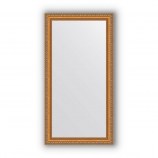 Зеркало в багетной раме золотые бусы на бронзе 60 mm (55х105 cm) Evoform Definite BY 3074