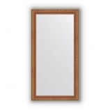 Зеркало в багетной раме бронзовые бусы на дереве 60 mm (55х105 cm) Evoform Definite BY 3075