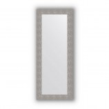 Зеркало в багетной раме чеканка серебряная 90 mm (60х150 cm) Evoform Definite BY 3119
