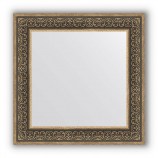 Зеркало в багетной раме (вензель серебряный)73х73 см EVOFORM Definite BY 3160