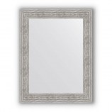 Зеркало в багетной раме волна хром 90 mm (70х90 cm) Evoform Definite BY 3185