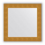 Зеркало в багетной раме чеканка золотая 90 mm (80х80 cm) Evoform Definite BY 3246