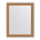 Зеркало в багетной раме золотые бусы на бронзе 60 mm (75х95 cm)  Evoform Definite BY 3266