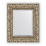 Зеркало в багетной раме виньетка античное серебро 85 mm (45х55 cm) Evoform Exclusive BY 3357