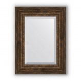 Зеркало в багетной раме (состаренное дерево с орнаментом)62х82 см EVOFORM Exclusive BY 3404