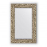 Зеркало в багетной раме виньетка античное серебро 85 mm (55х85 cm) Evoform Exclusive BY 3409