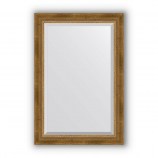 Зеркало в багетной раме состаренное бронза с плетением 70 mm (63х93 cm) Evoform Exclusive BY 3432