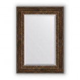 Зеркало в багетной раме (состаренное дерево с орнаментом)72х102 см EVOFORM Exclusive BY 3456