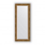 Зеркало в багетной раме состаренное бронза с плетением 70 mm (53х133 cm) Evoform Exclusive BY 3510