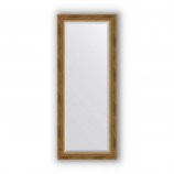 Зеркало в багетной раме состаренное бронза с плетением 70 mm (58х143 cm) Evoform Exclusive BY 3536