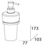 Емкость для жидкого мыла (стекло) FBS VIZOVICE VIZ 009